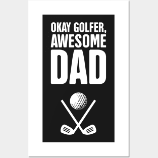 Funny Golf Clubs Dad Design Posters and Art